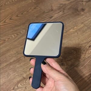 Handheld Square Mirror with Black Frame